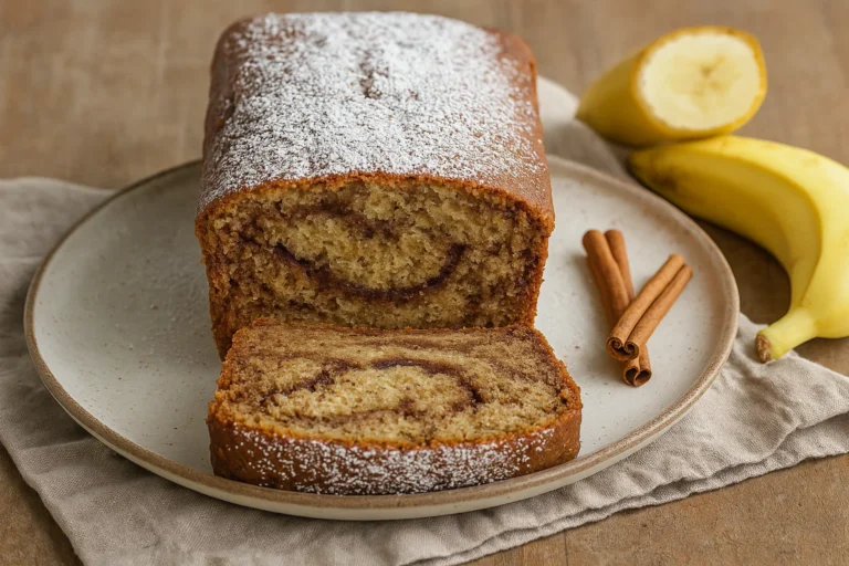 Cinnamon Swirled Banana Bread