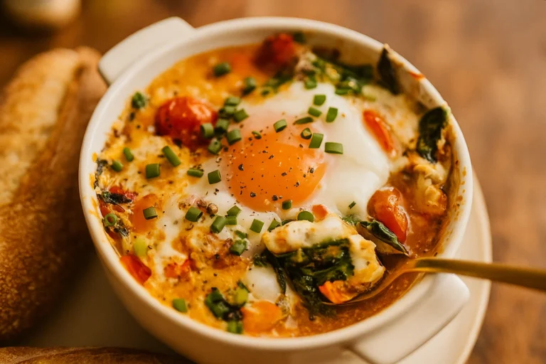 Mediterranean Baked Feta Eggs: A Delicious Breakfast Idea