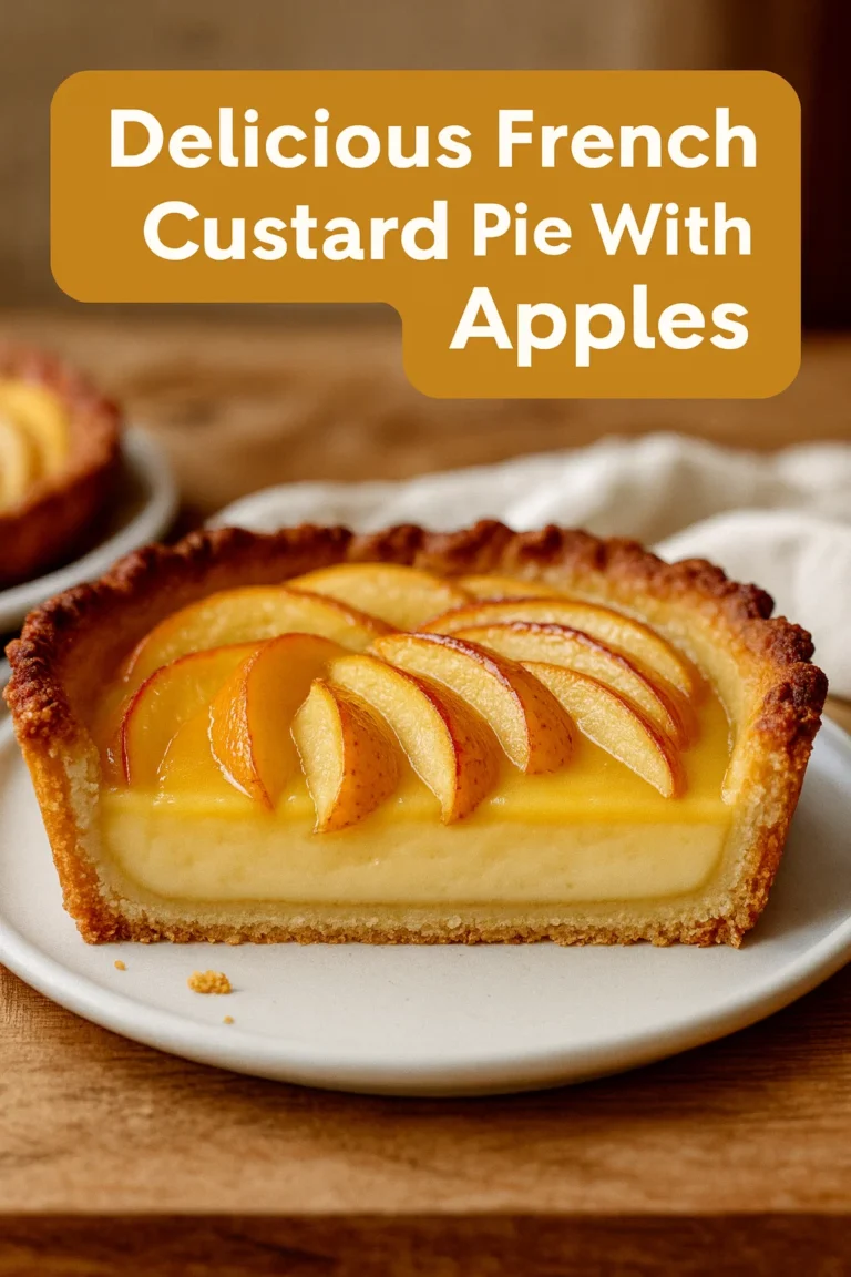 French Custard Pie with Apples