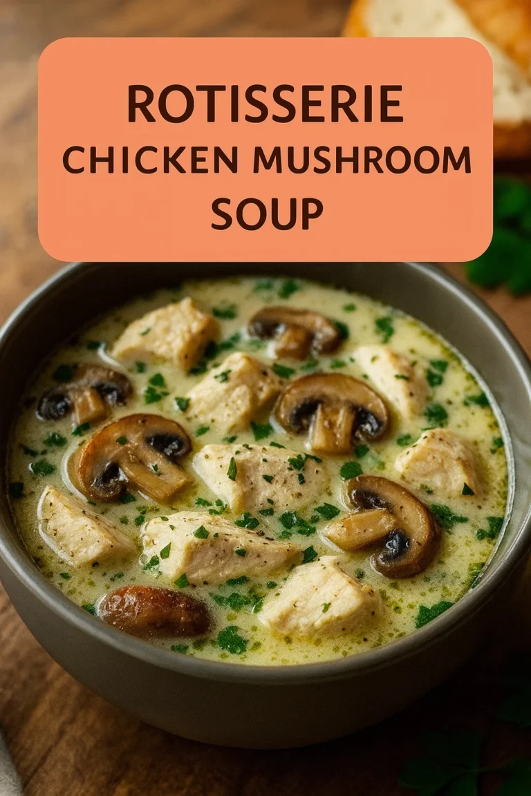 Rotisserie Chicken Mushroom Soup