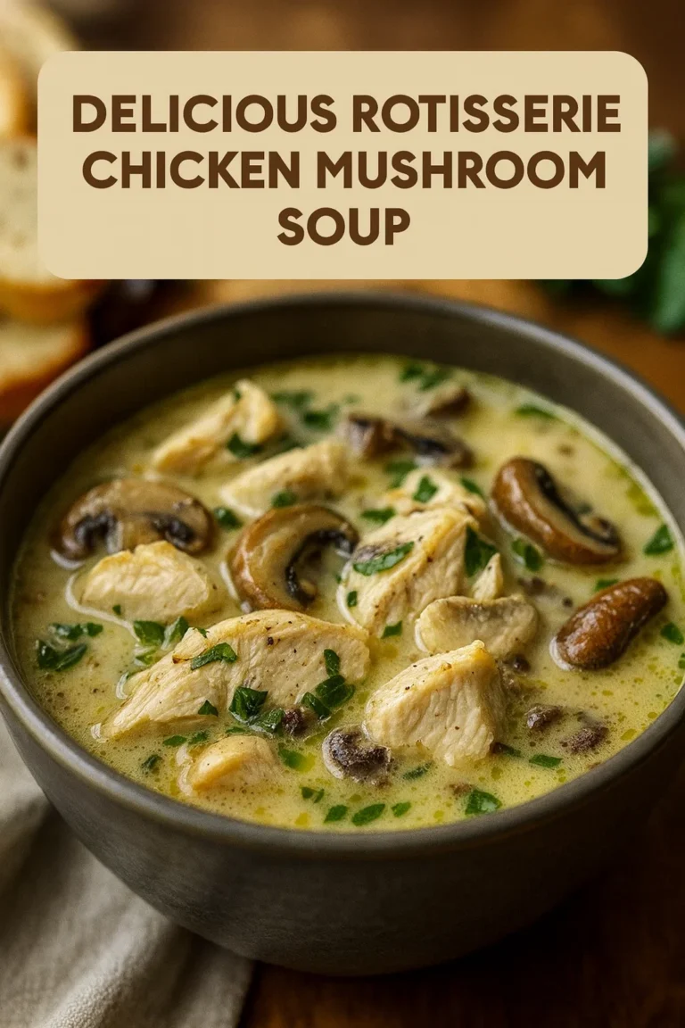 Rotisserie Chicken Mushroom Soup