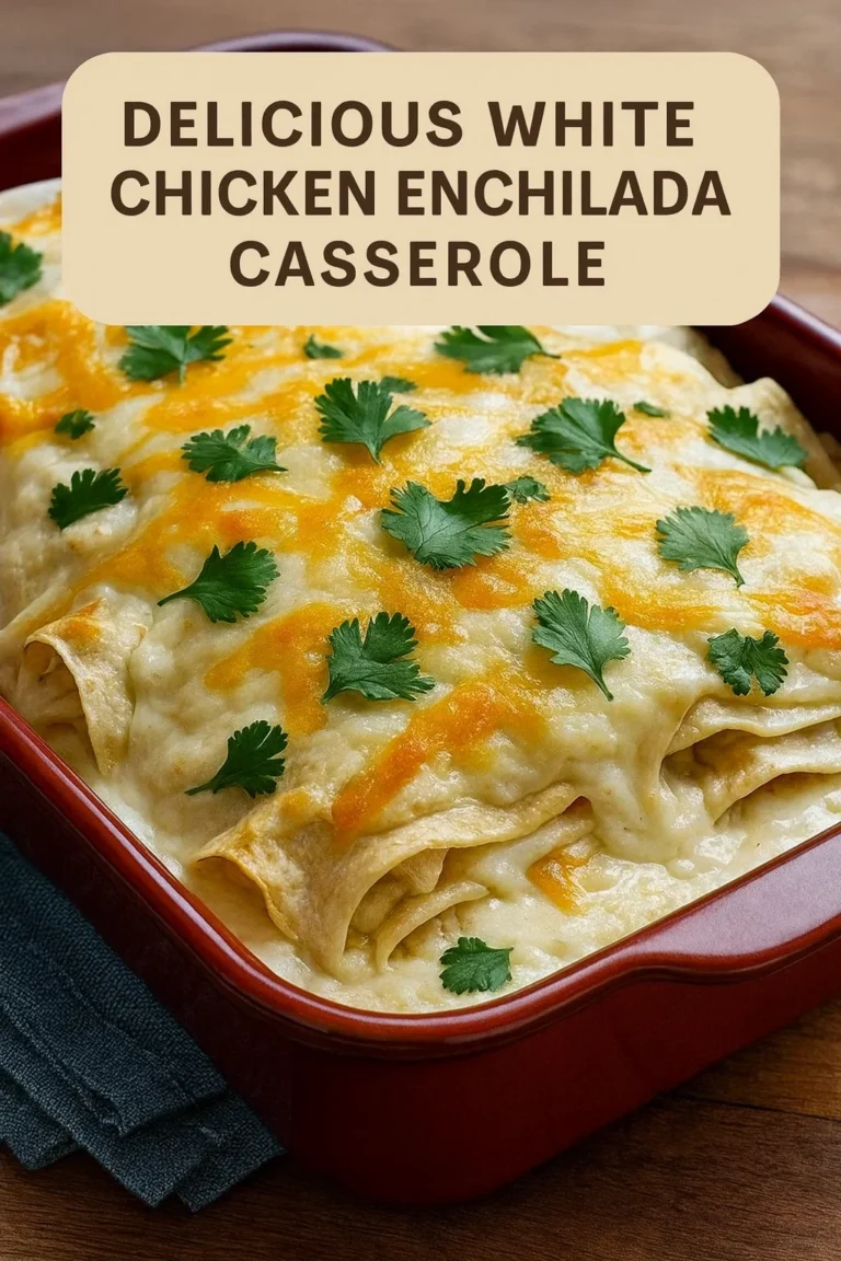 White Chicken Enchilada Casserole