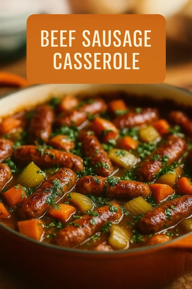 Mary Berry Beef Sausage Casserole