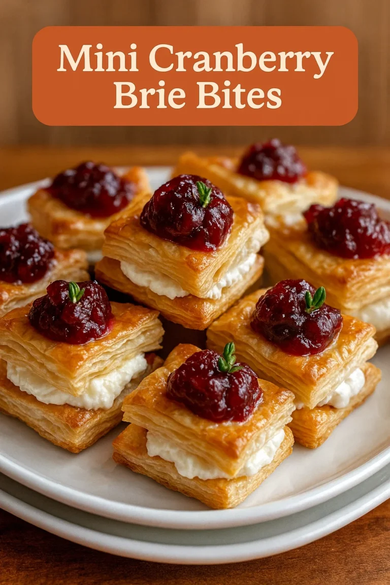 Mini Cranberry Brie Bites