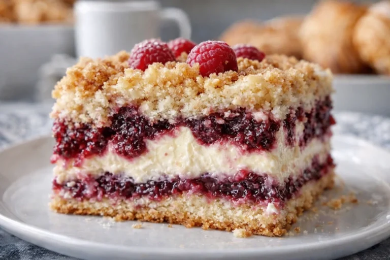 Cozy Raspberry Cream Cheese Coffee Cake