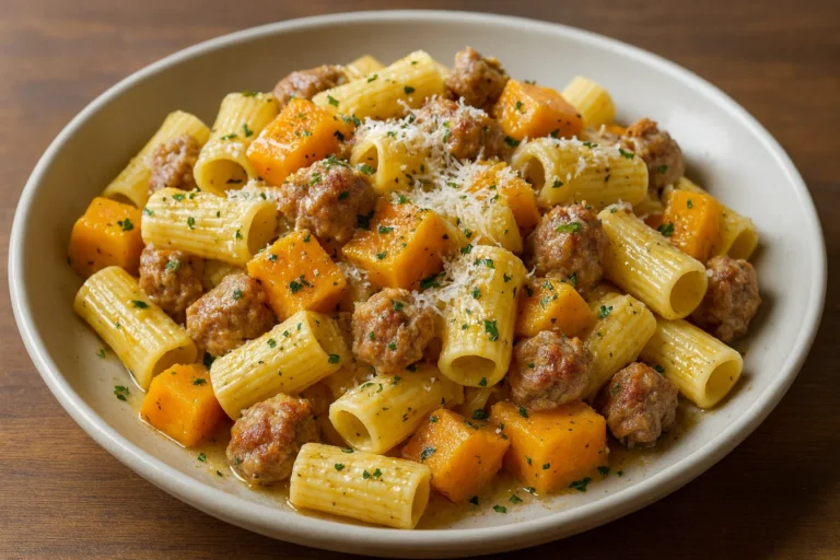 Creamy Rigatoni with Butternut Squash and Sausage Delicious Pasta Recipes to Try