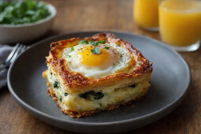 Easy Baked Eggs Napoleon for Brunch