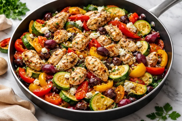 Easy Mediterranean Chicken Stir Fry With Feta