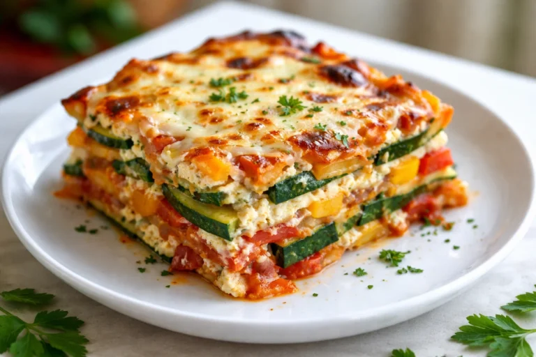 The Best High Protein Veggie Lasagna for Families