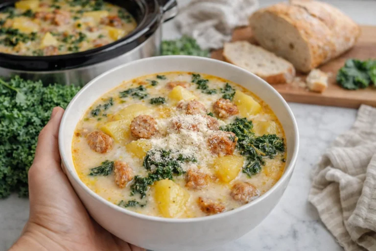 Tasty Slow Cooker Zuppa Toscana Soup  Hearty