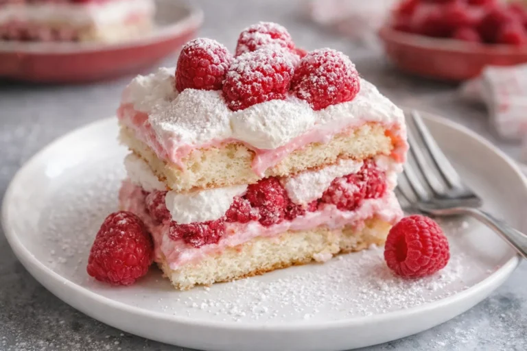 Cozy White Chocolate Raspberry Tiramisu Dessert