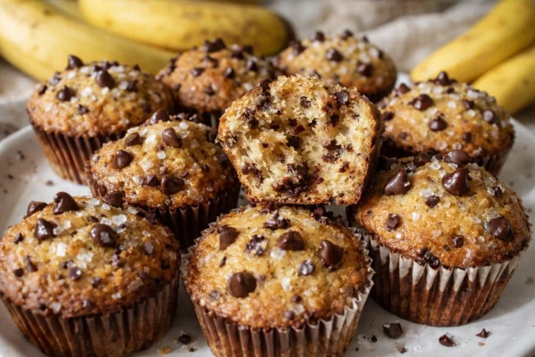 Easy Banana Chocolate Chip Muffins  Soft