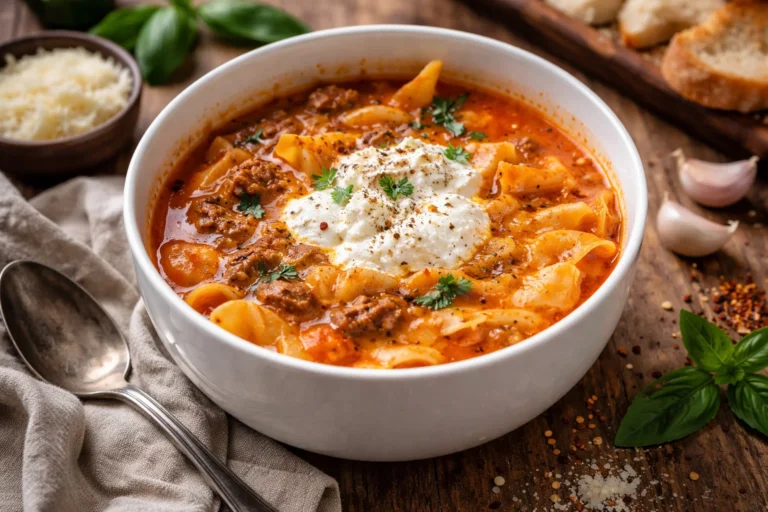 Easy Lasagna Soup One-Pot Comfort Meal