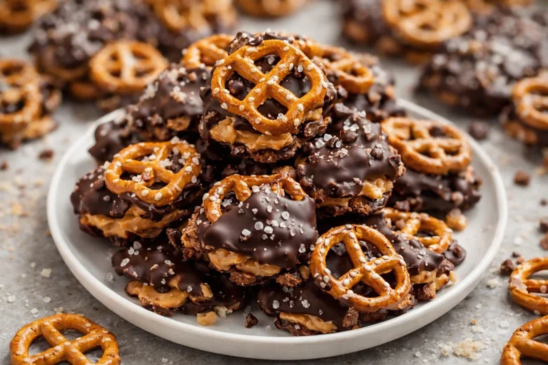 Easy Peanut Butter Pretzel Clusters No-Bake
