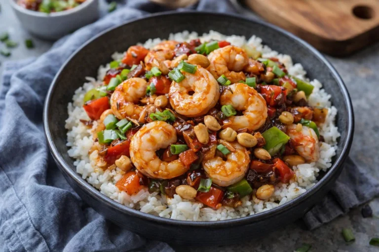 Easy Quick Kung Pao Shrimp Stir-Fry