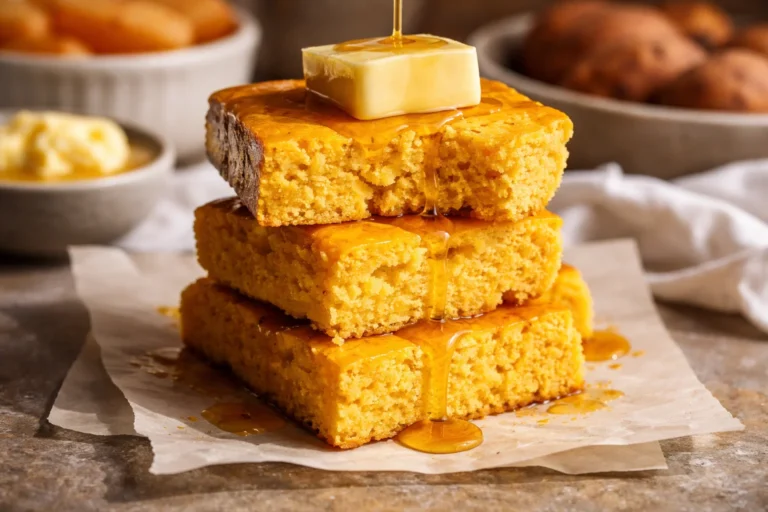 Cozy Honey Butter Sweet Potato Cornbread
