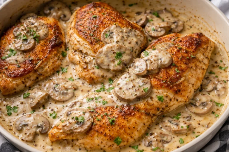 Chicken with Mushroom Sauce Creamy  Comforting Dinner Idea