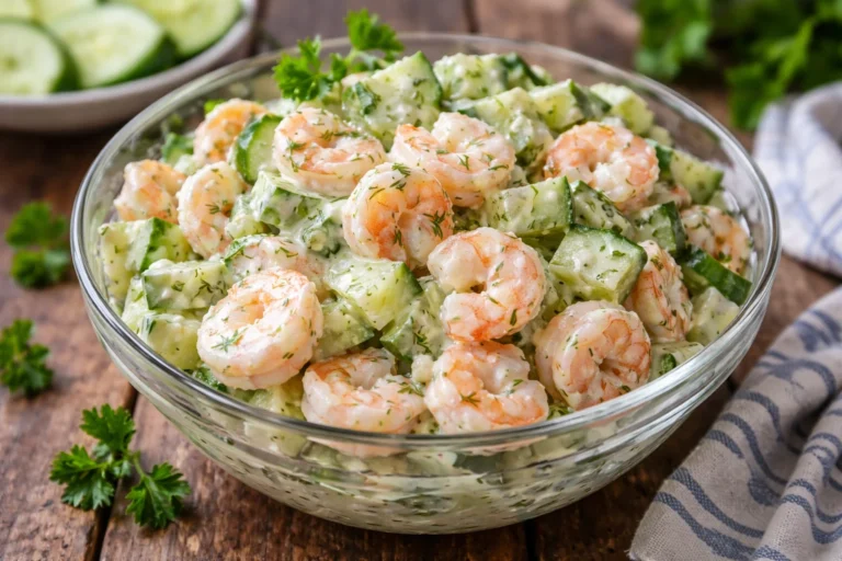 Creamy Cucumber Shrimp Salad Recipe