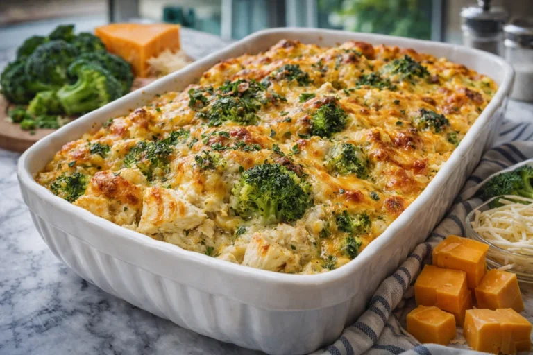 Creamy Keto Broccoli Chicken Casserole