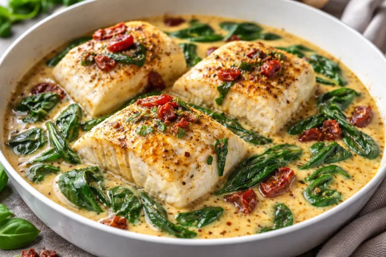 Creamy Keto Tuscan Cod Recipe – Low-Carb, Delicious Dish
