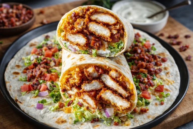 Crispy Chicken Bacon Ranch Wrap Irresistible Comfort Food