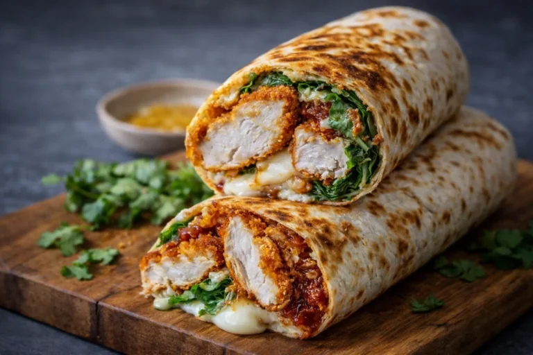 Crunchy Crispy Air Fryer Chicken  Mozzarella Wraps