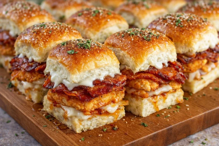 Chicken Bacon Ranch Sliders Easy Maple-Glazed Hawaiian Rolls
