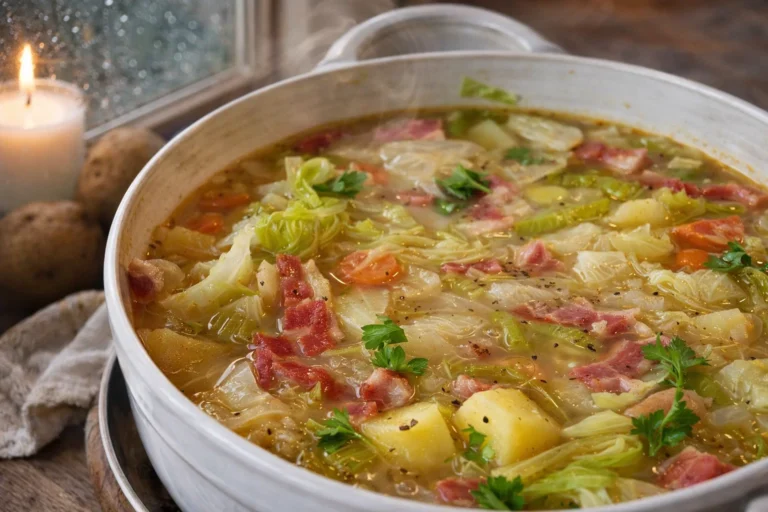 Irish Bacon, Cabbage, and Potato Soup