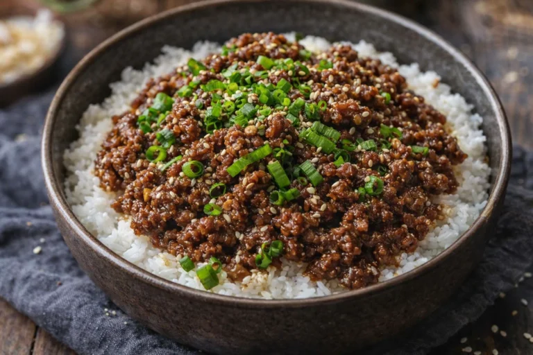 Korean Ground Beef Bowl
