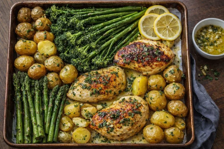 Sheet Pan Garlic Butter Chicken and Veggies
