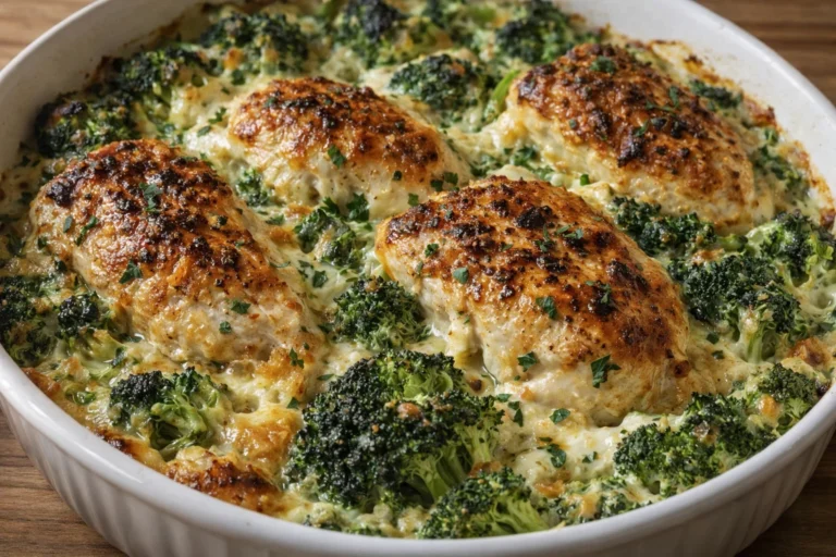 Easy Keto Broccoli Chicken Casserole Recipe