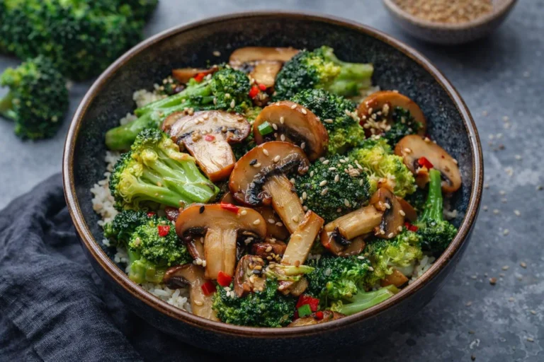 Broccoli and Mushroom Stir Fry