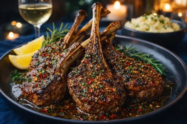 Juicy Garlic Butter Lamb Chops