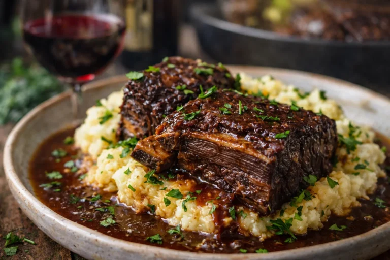 Red Wine Braised Beef Short Ribs Luxurious Comfort Food –