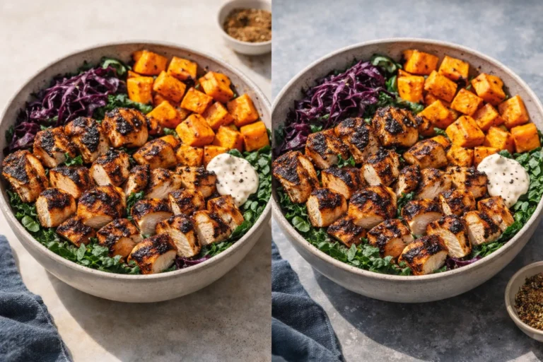 Blackened Chicken and Sweet Potato Bowls