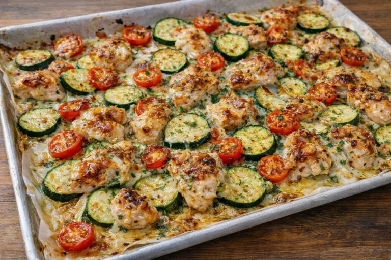 Sheet Pan Mediterranean Chicken  Zucchini  Easy  Healthy