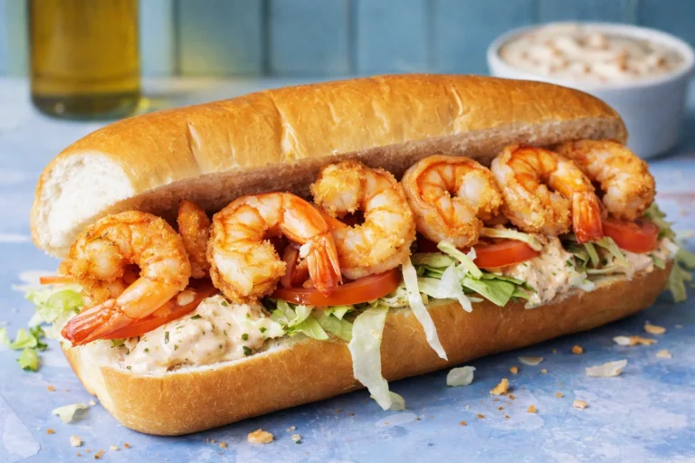 Tasty Ultimate Shrimp Po Boy Sandwich