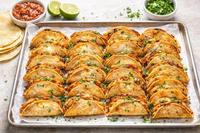 20 Minute Mini Baked Chicken Tacos