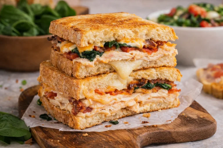 Cheddar and Bacon Turkey Melt on Sourdough