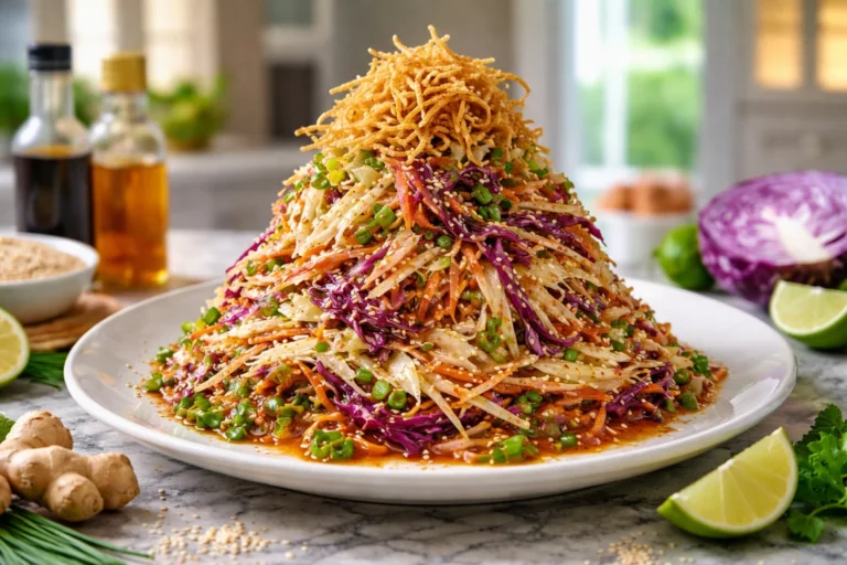 Crunchy Asian Cabbage Slaw with Addictive Sesame Dressing That Steals the Show