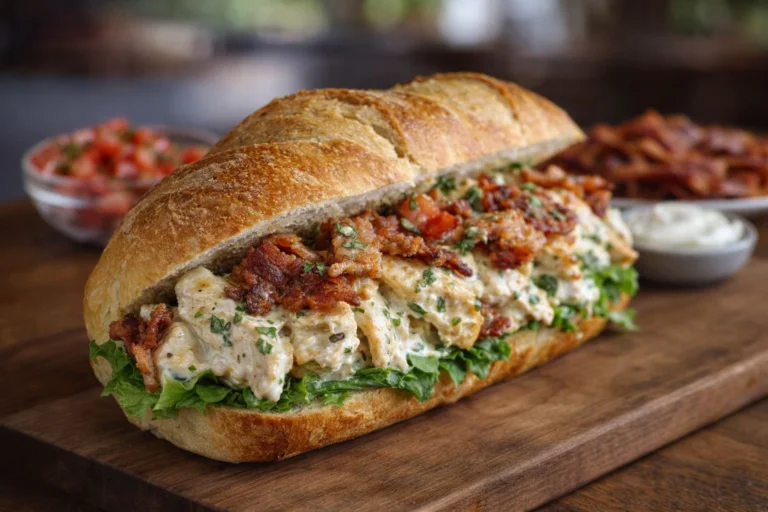 Chopped Chicken Bacon Ranch Sandwich Recipe