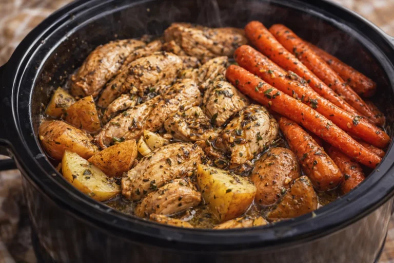 Slow Cooker Garlic Butter Chicken and Veggies A Flavorful Family Dinner Idea
