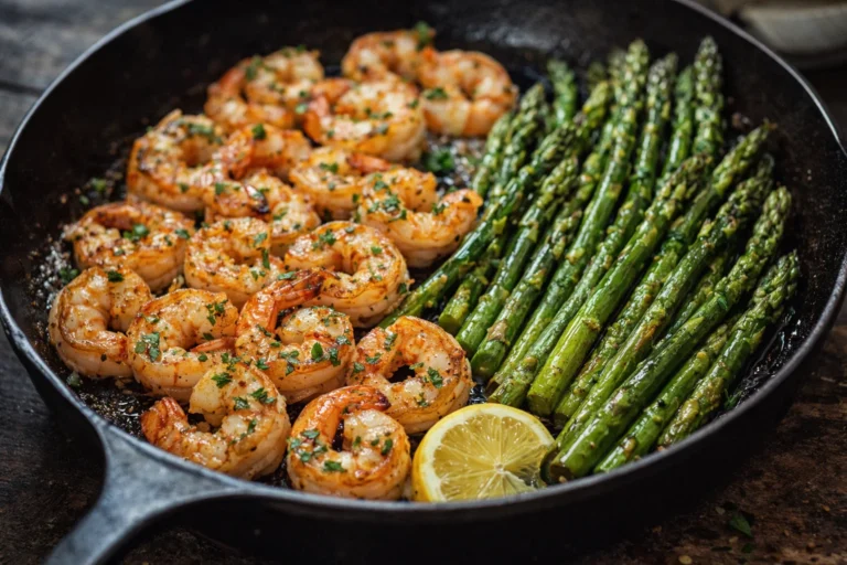 Lemon Garlic Shrimp and Asparagus 20-Minutes