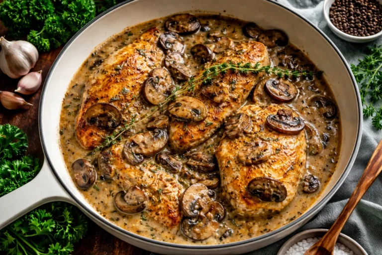 Delicious Mushroom Chicken Recipe  Quick  Easy Dinner