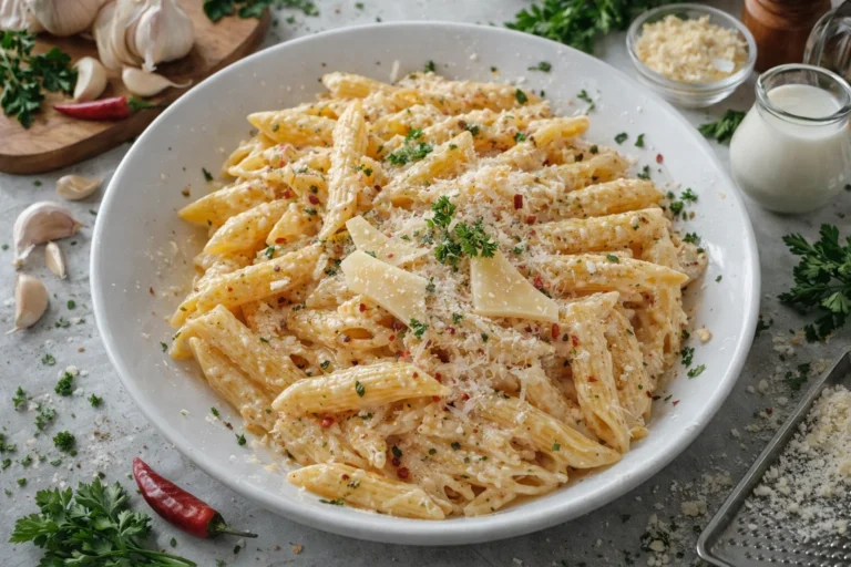 One Pot Creamy Garlic Pasta