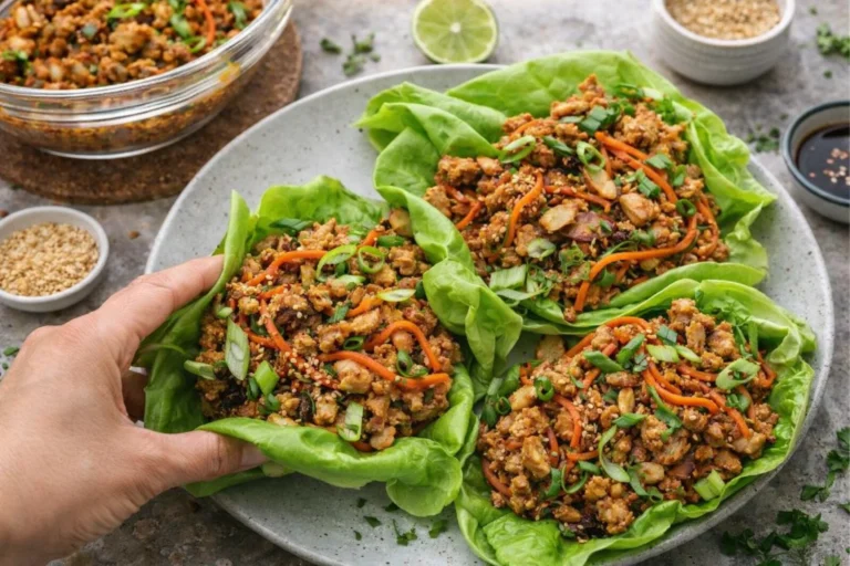 Thai Chicken Lettuce Wraps