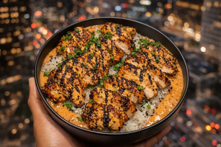 Garlic Soy Chicken Rice Bowls with Chili Sesame Sauce – Lora Chef