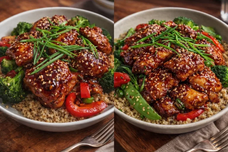 Healthy Sticky Chicken Bowls