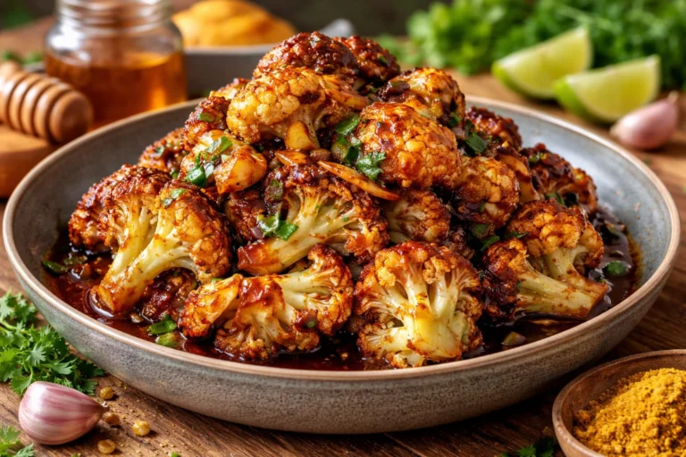 Honey Curry Roasted Cauliflower A Flavorful Delight